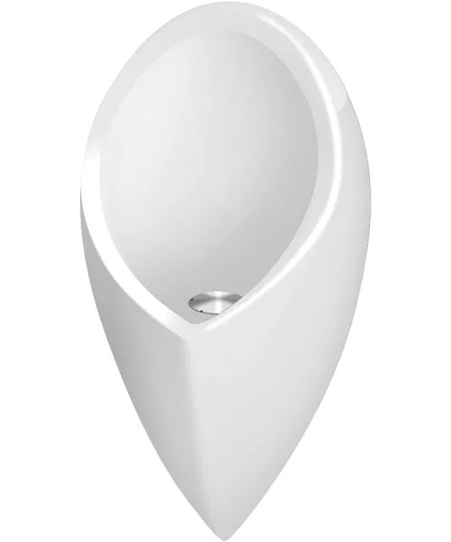 Mictório Uribras Waterless instalado em banheiro corporativo