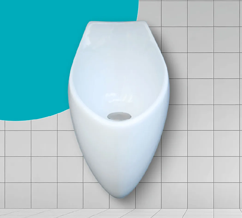 Mictório Uribras Waterless — Modelo Mid